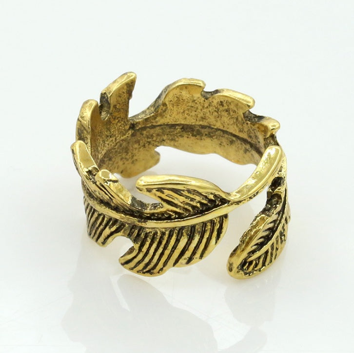 Feather Leaf Ring