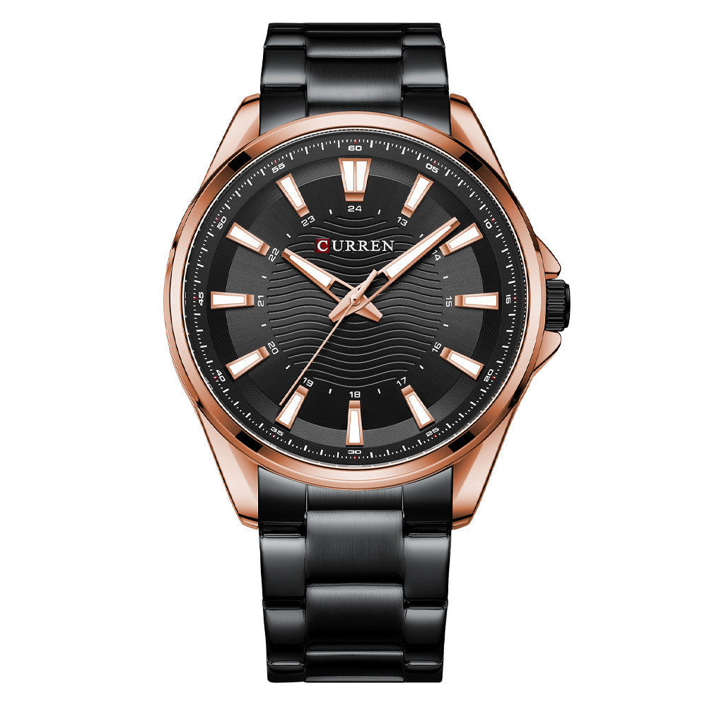 Fashion Business Steel Strap Quartz Watch