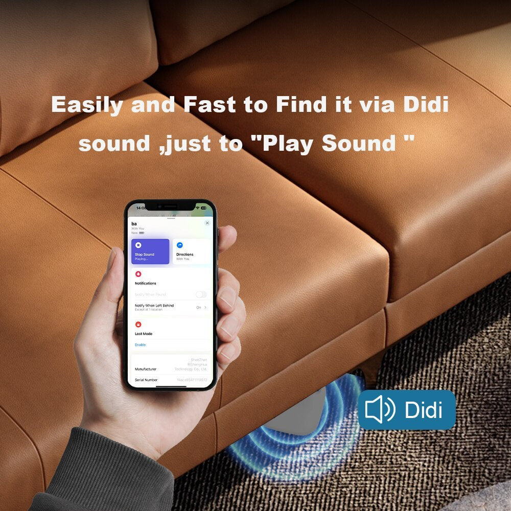 Smart Bluetooth GPS Tracker – Apple Find My Compatible