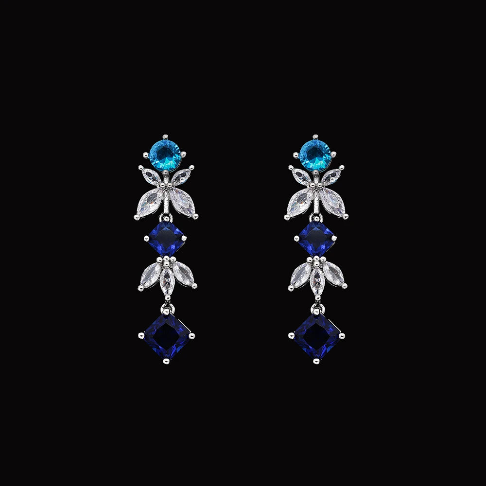 Blue Zircon Crown Set