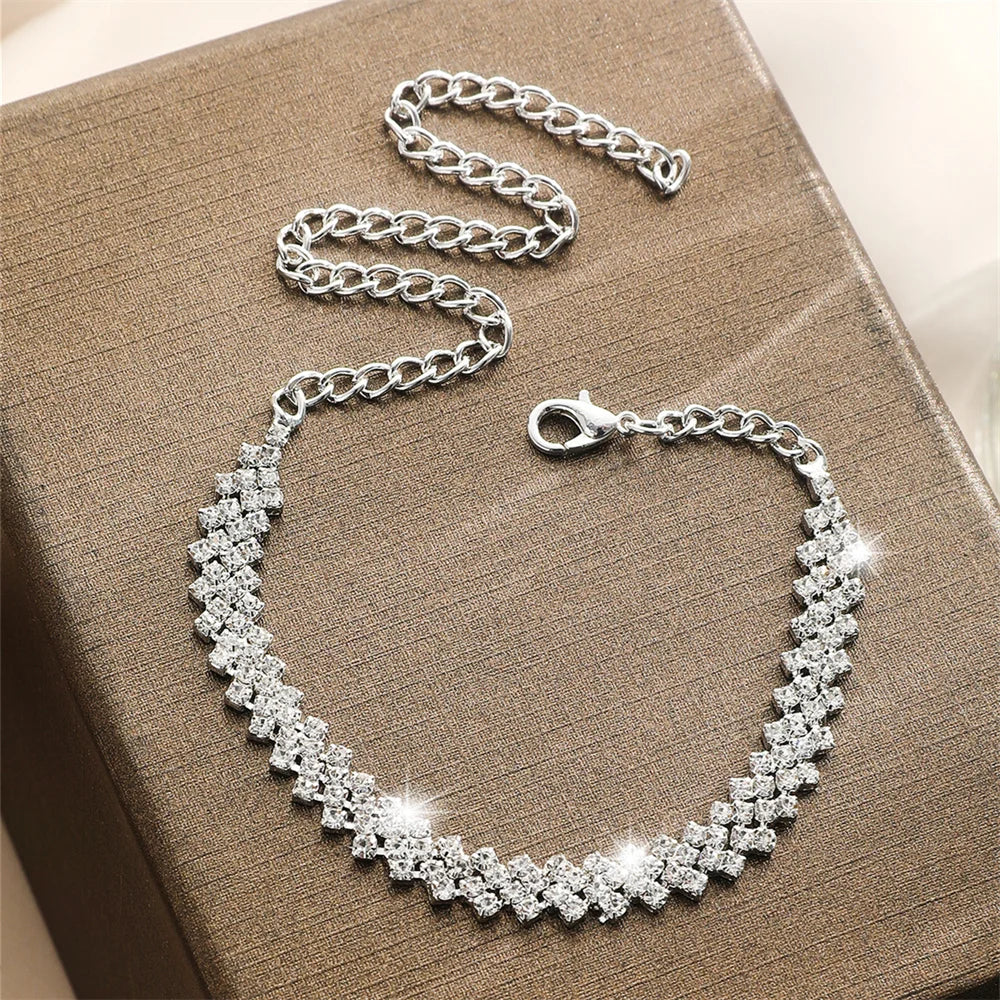 Luxury Hollow Rhinestone Anklet