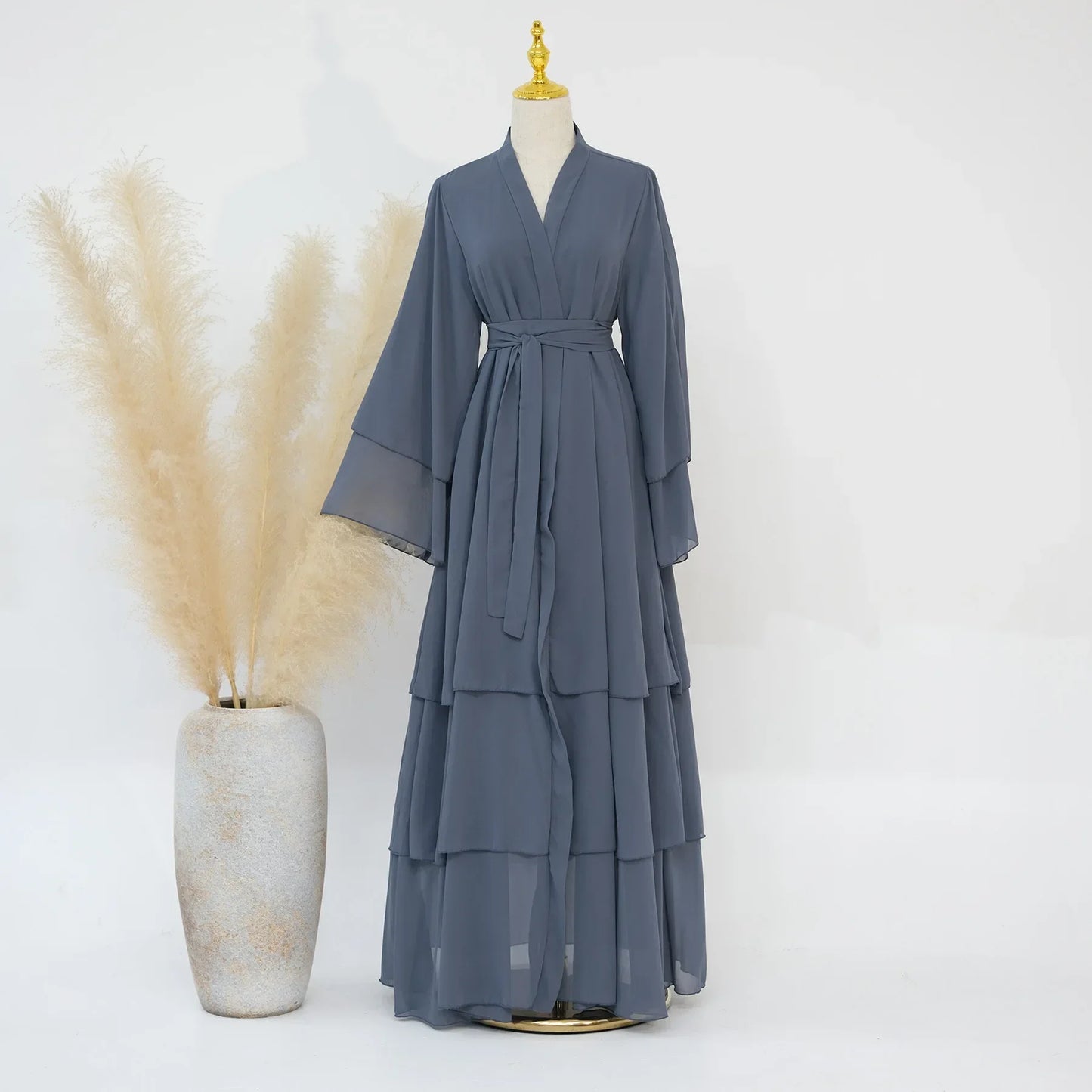 Turkish Women's Party Dress and Hijab Set