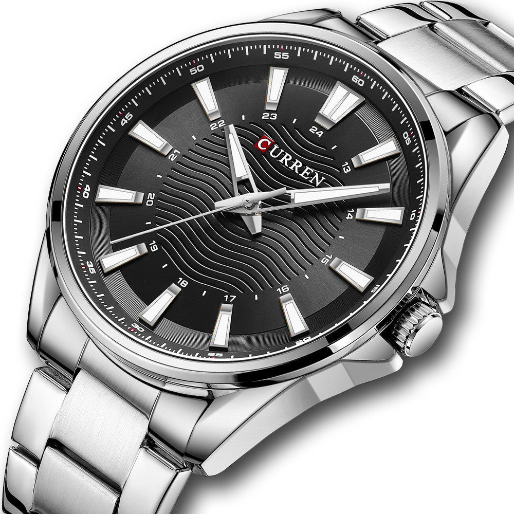 Fashion Business Steel Strap Quartz Watch