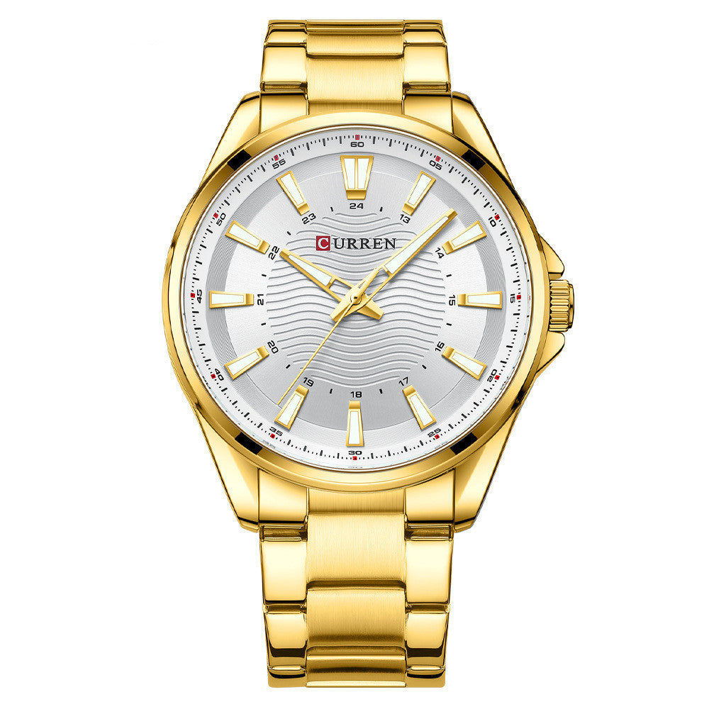 Fashion Business Steel Strap Quartz Watch