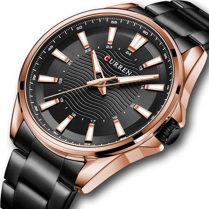 Fashion Business Steel Strap Quartz Watch