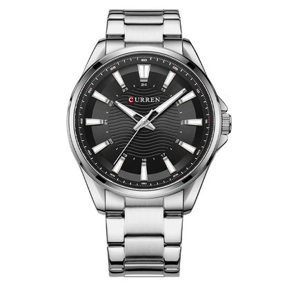 Fashion Business Steel Strap Quartz Watch