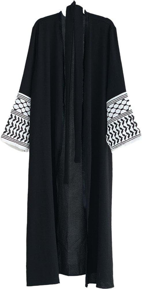 Elegant Palestine Embroidered Muslim Abaya Women's