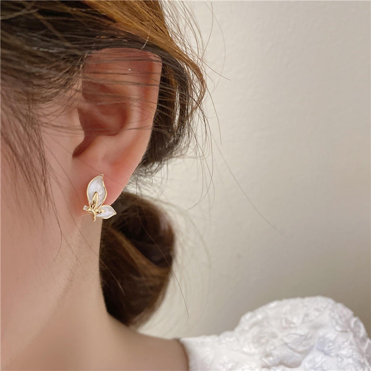 Temperament Light Luxury Niche Design Earrings Net Red Earrings