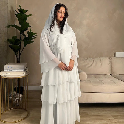 Turkish Women's Party Dress and Hijab Set