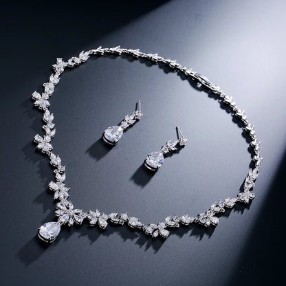 Crystal Teardrop Blossom Set