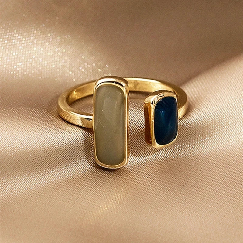 Vintage Geometric Metal Ring