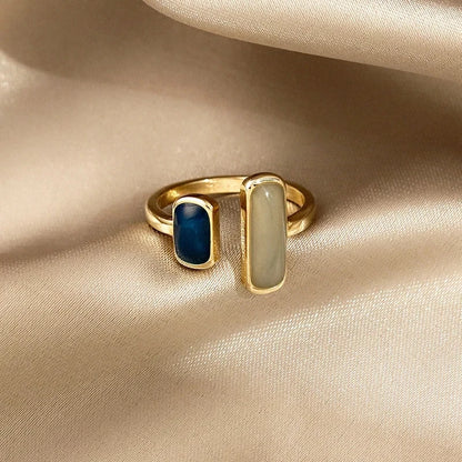 Vintage Geometric Metal Ring