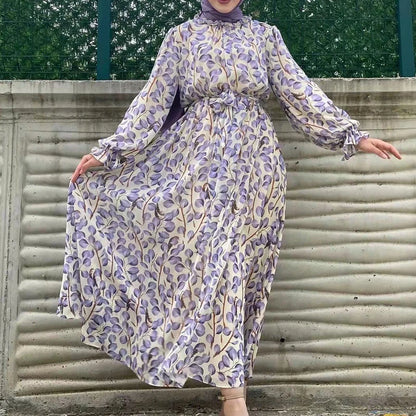 Summer Muslim Muslim Woman Dress Chiffon Dubai Abaya Ramadan African Elegant Dresses for Women Abayas Kaftans Turkey Modest