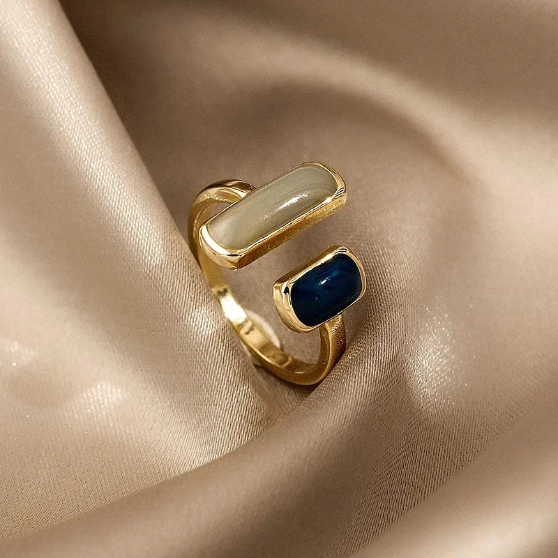 Vintage Geometric Metal Ring