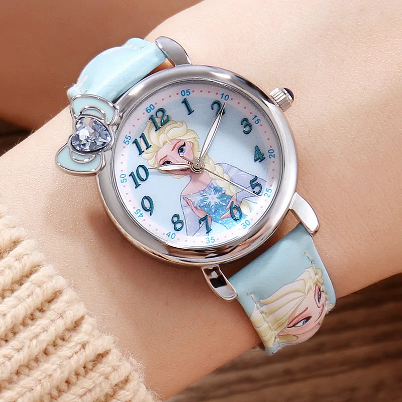 Disney Frozen children's watch Princess Elsa girl waterproof quartz watch girls elementary school students 198