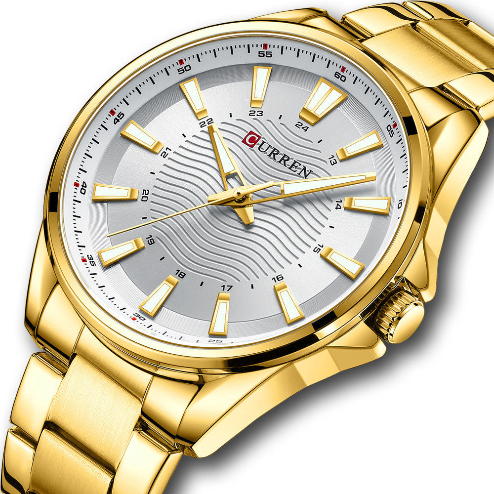 Fashion Business Steel Strap Quartz Watch